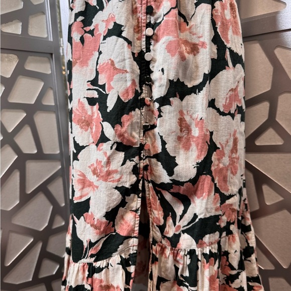 Abercrombie & Fitch Floral Maxi Dress in Pink and Green - Picture 6 of 10